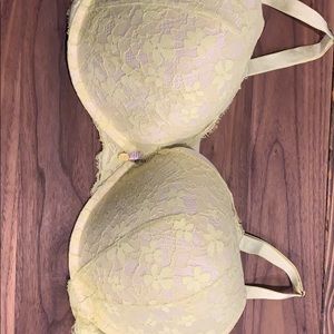 Canary yellow Victoria’s Secret Push up Bra